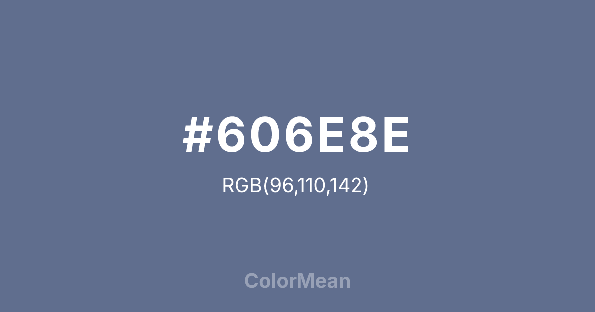 #606E8E color swatch