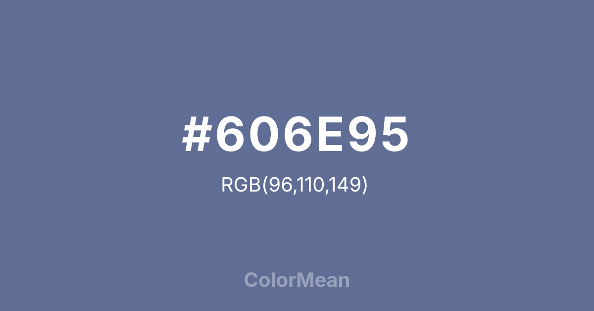 #606E95 color swatch