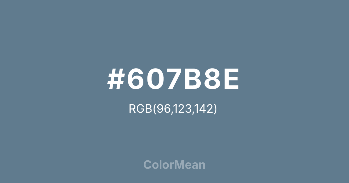 #607B8E color swatch