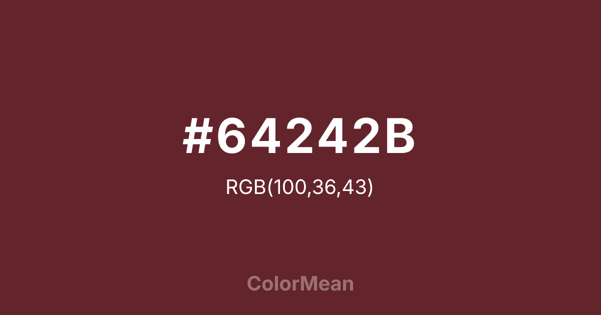 #64242B color swatch