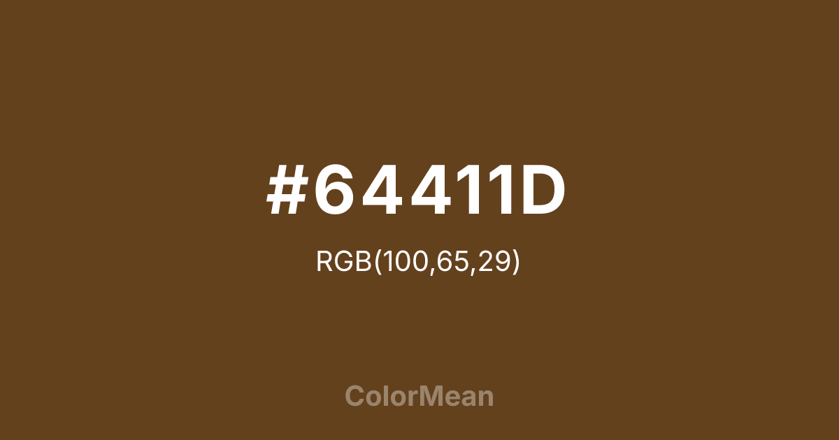 #64411D color swatch