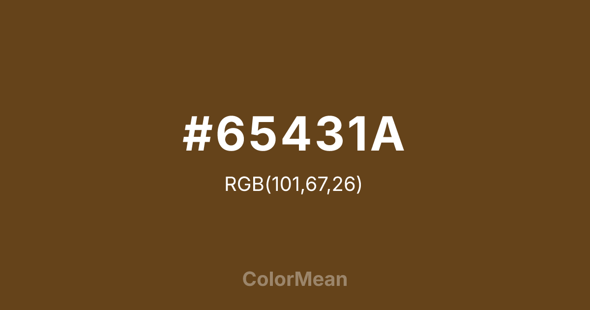 #65431A color swatch
