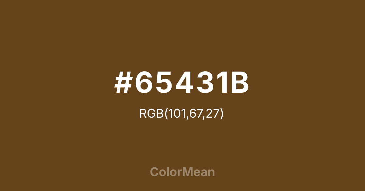 #65431B color swatch