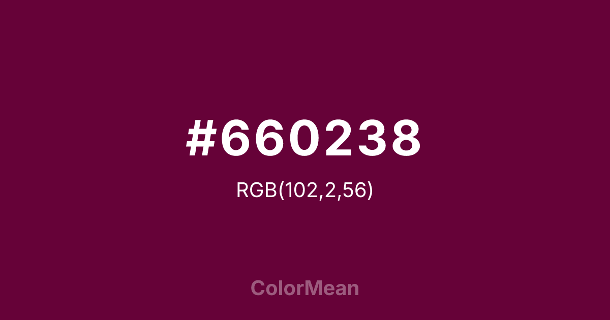 #660238 color swatch