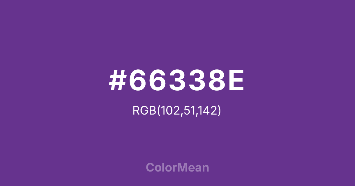 #66338E color swatch