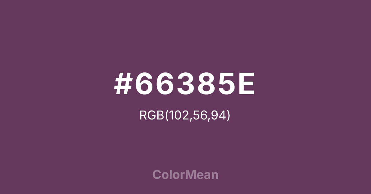 #66385E color swatch