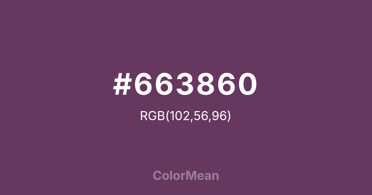 #663860 color swatch