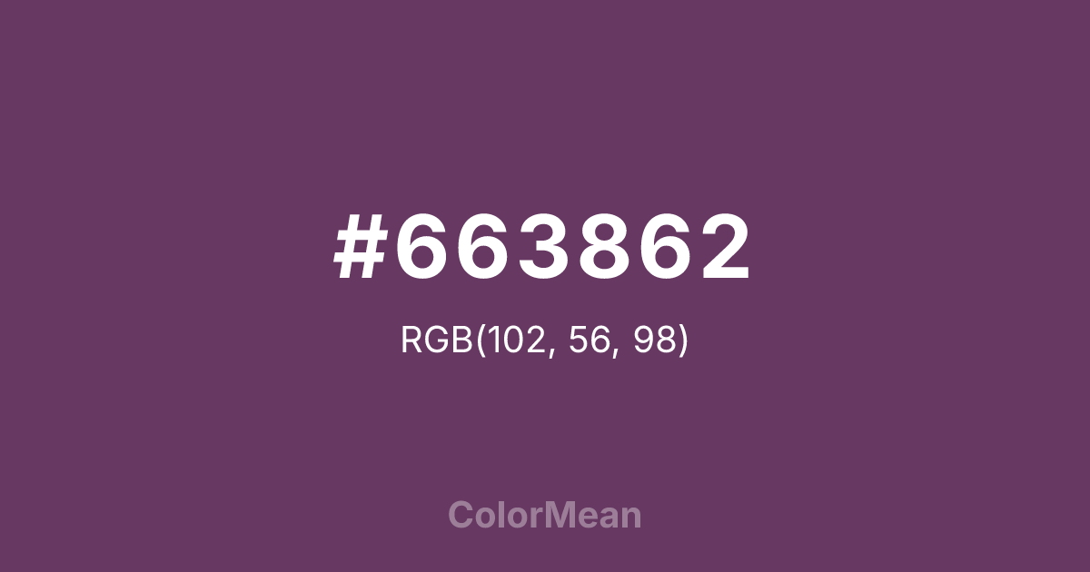 #663862 color swatch