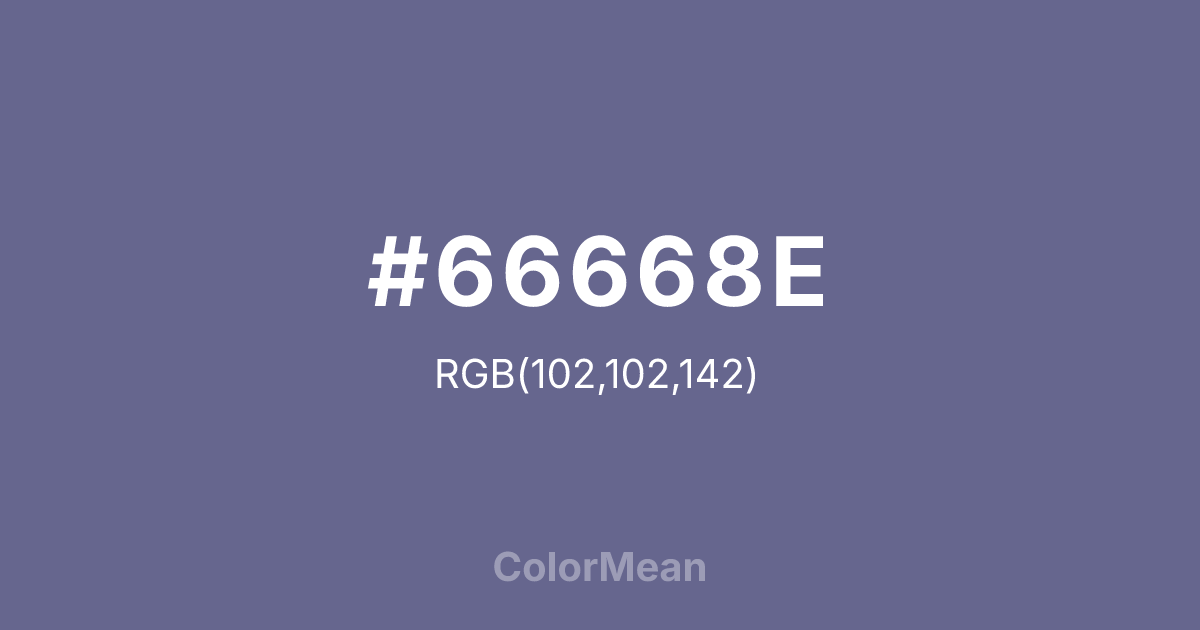 #66668E color swatch