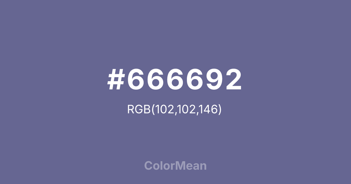 #666692 color swatch