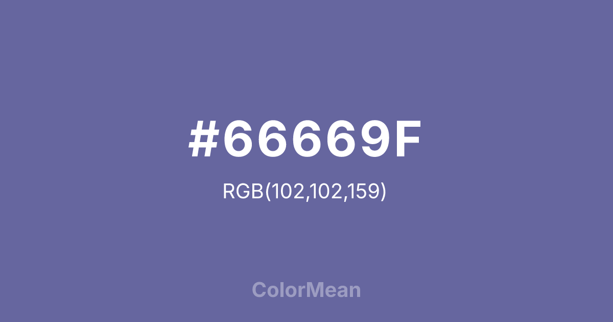#66669F color swatch