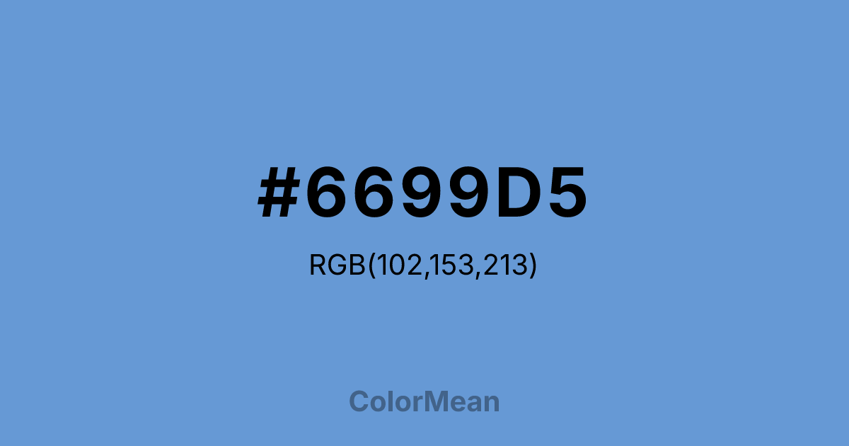 #6699D5 color swatch