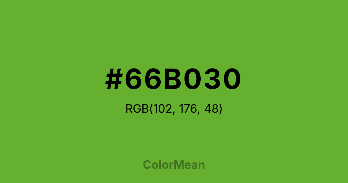#66B030 color swatch