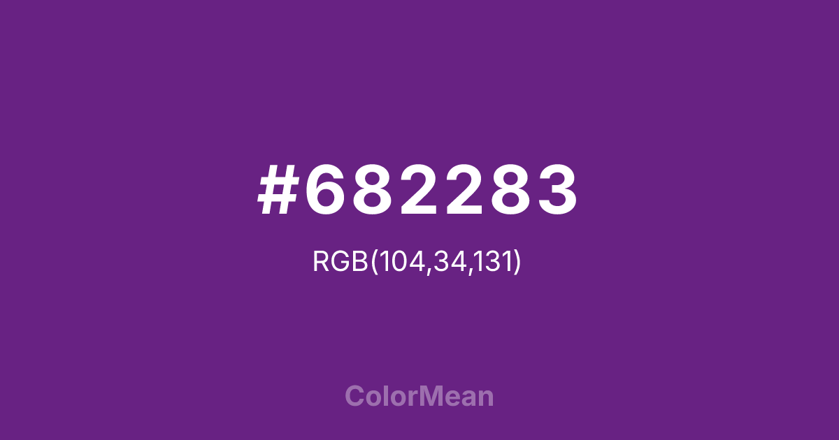 #682283 color swatch