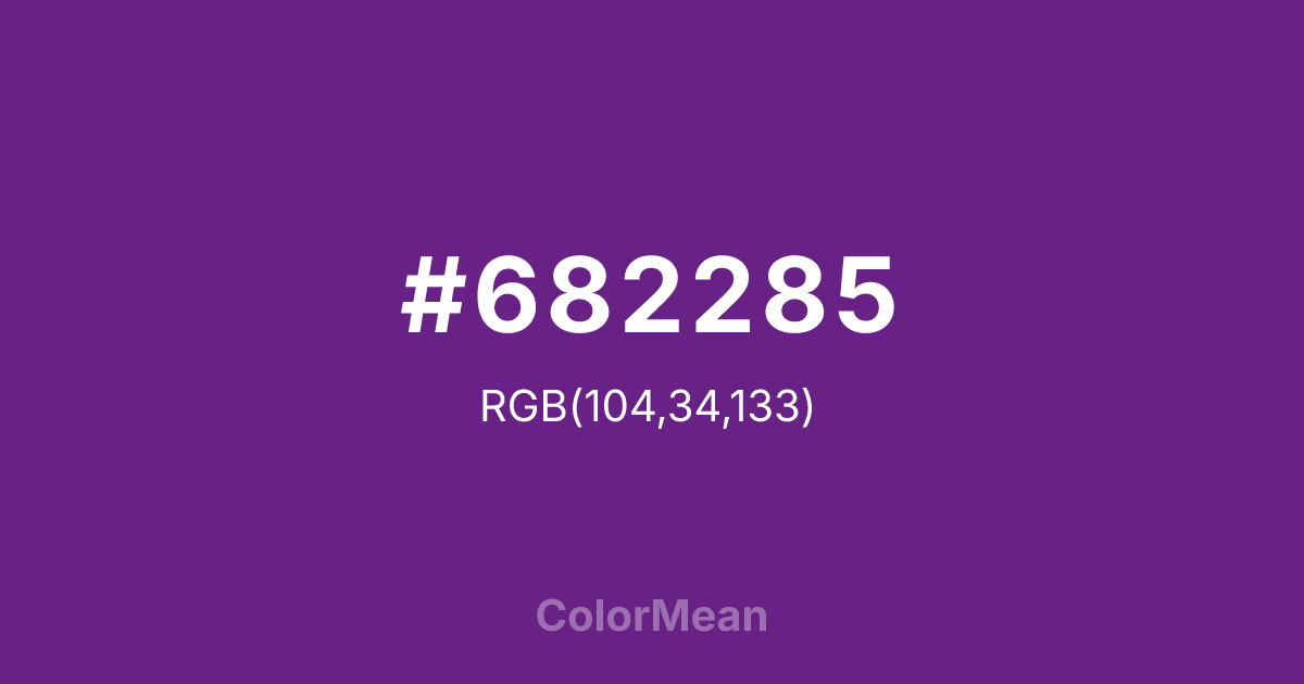 #682285 color swatch