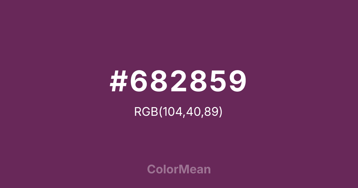#682859 color swatch
