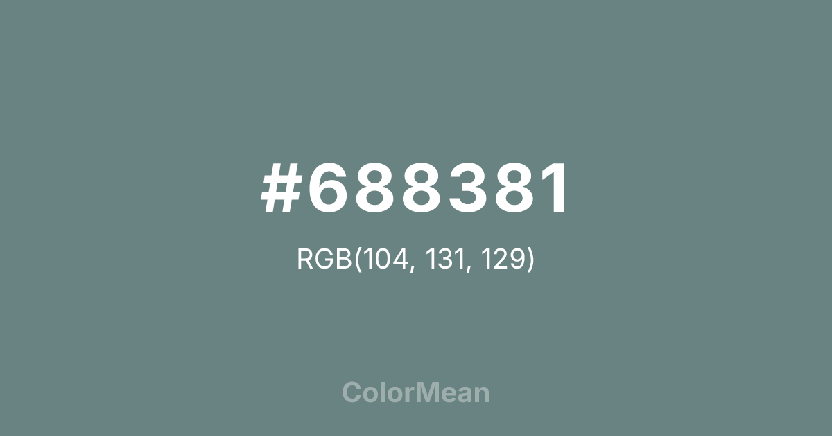 #688381 color swatch