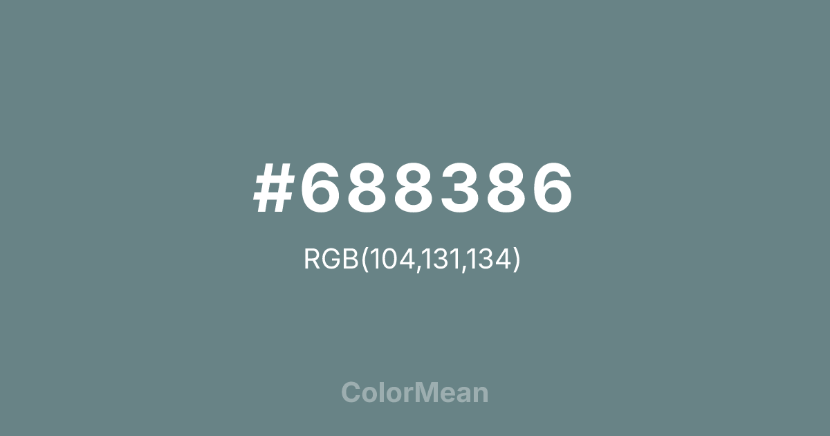 #688386 color swatch