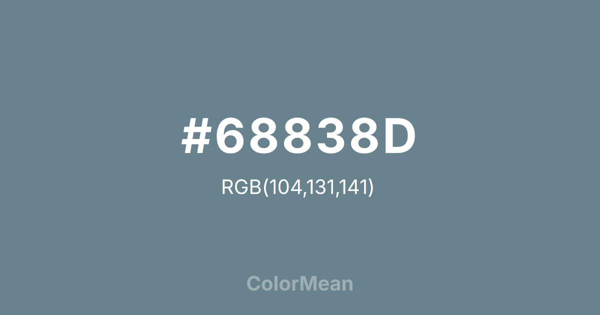 #68838D color swatch
