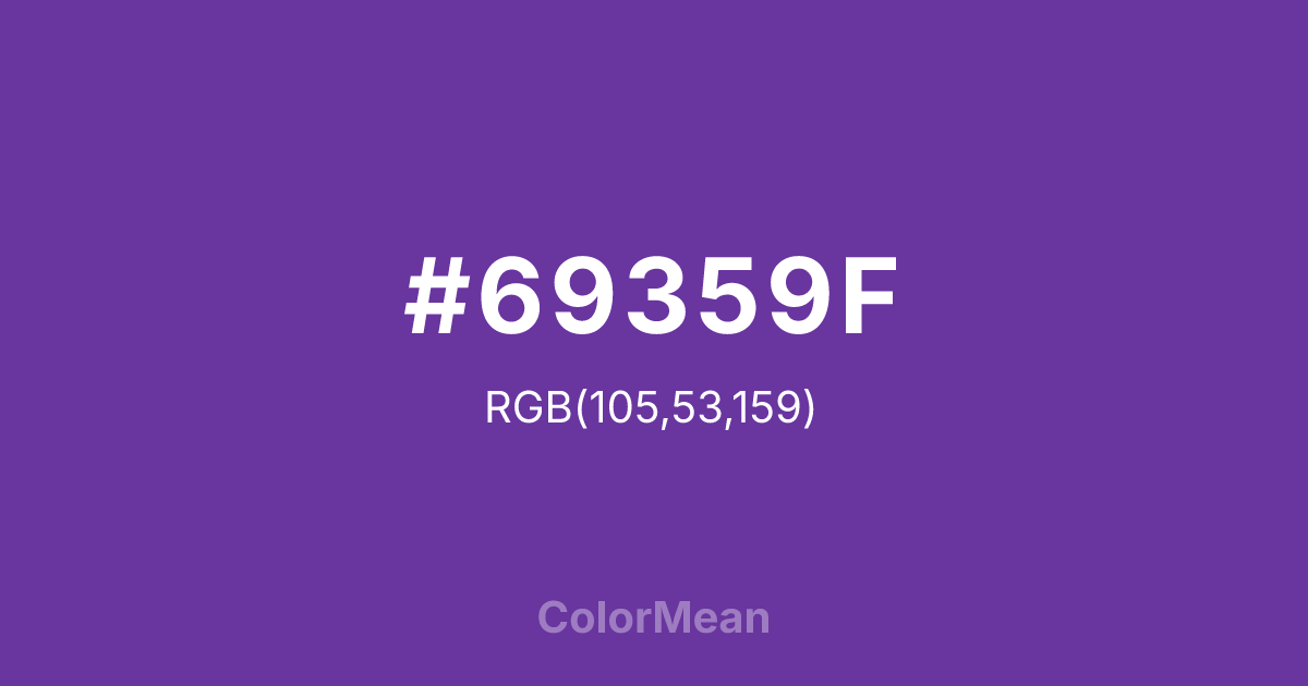 #69359F color swatch