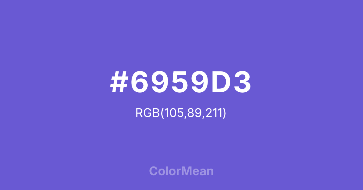 #6959D3 color swatch