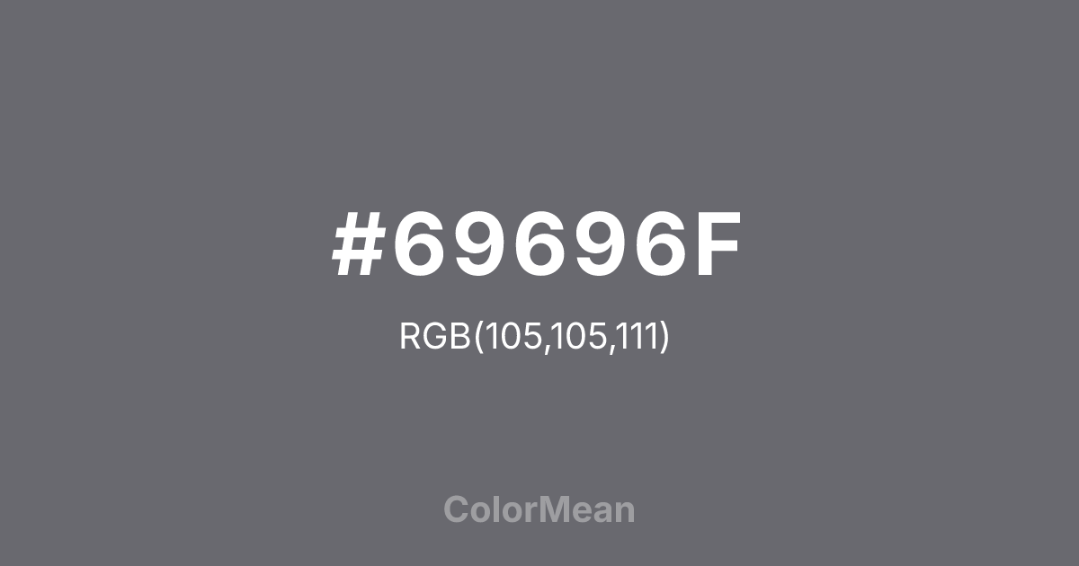 #69696F color swatch