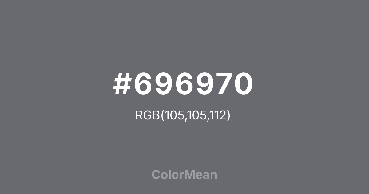 #696970 color swatch