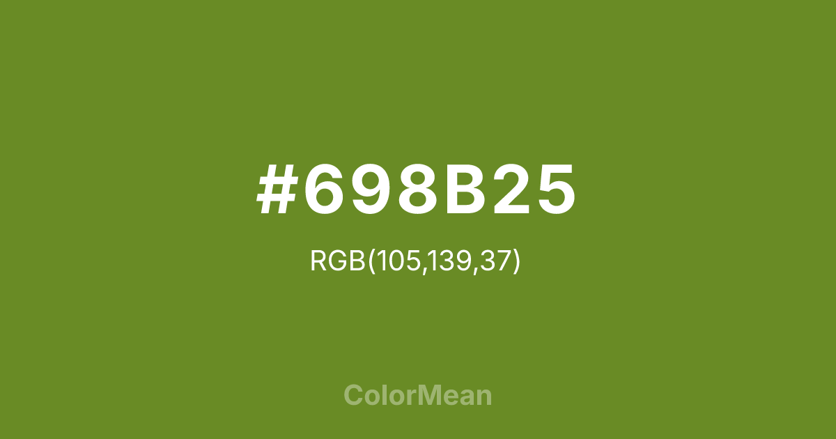 #698B25 color swatch