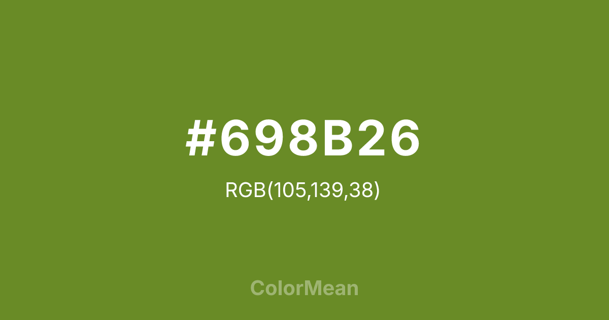 #698B26 color swatch