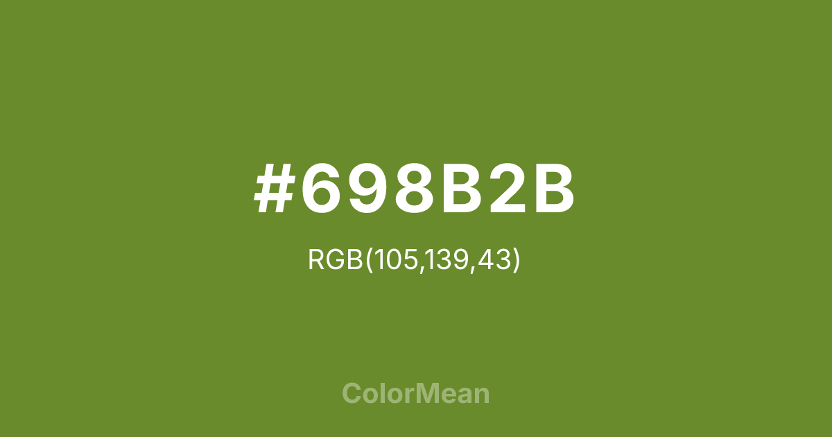 #698B2B color swatch