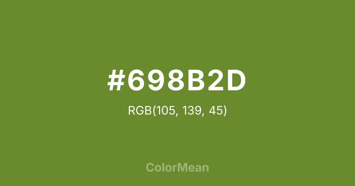 #698B2D color swatch