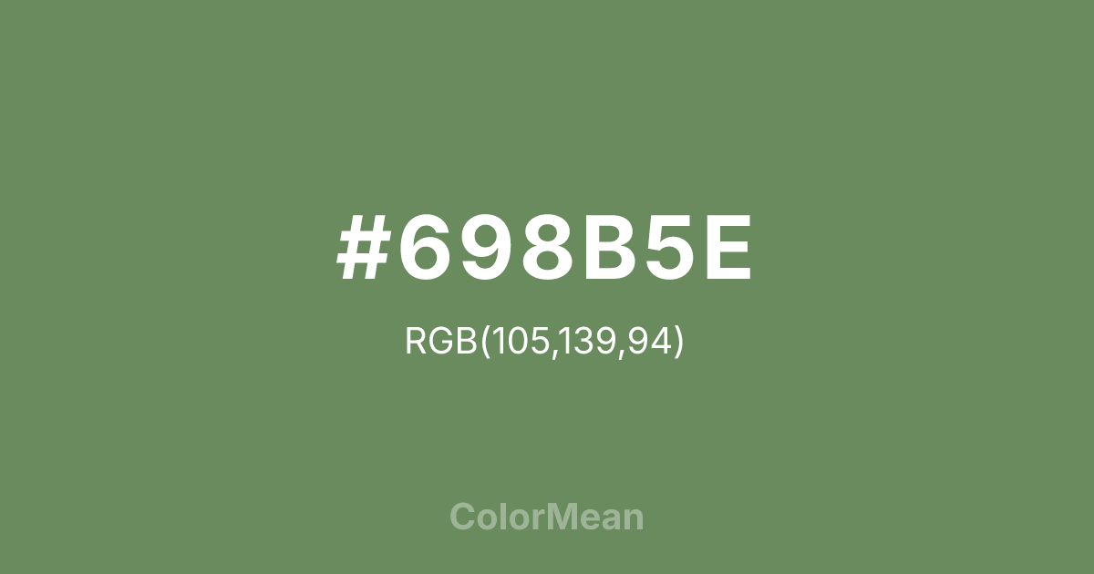 #698B5E color swatch