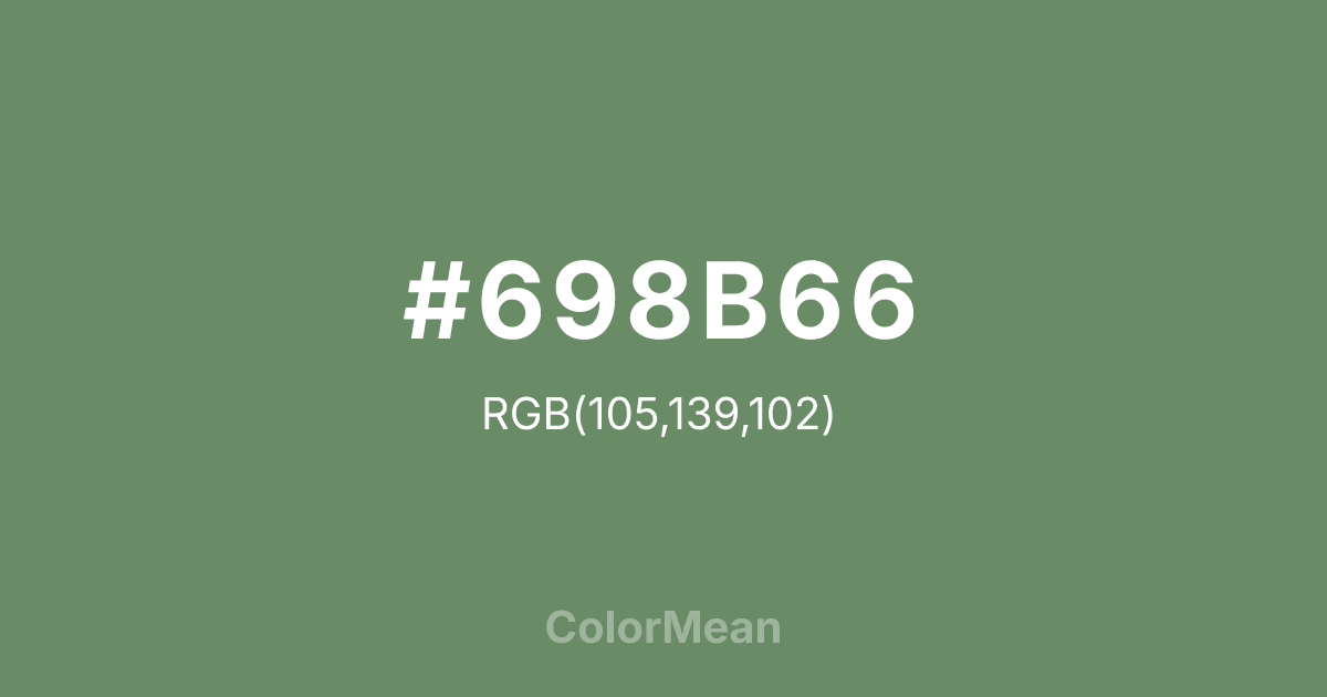 #698B66 color swatch