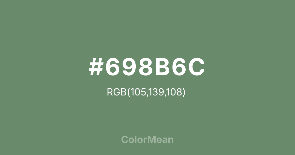 #698B6C color swatch