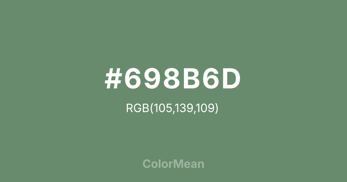 #698B6D color swatch