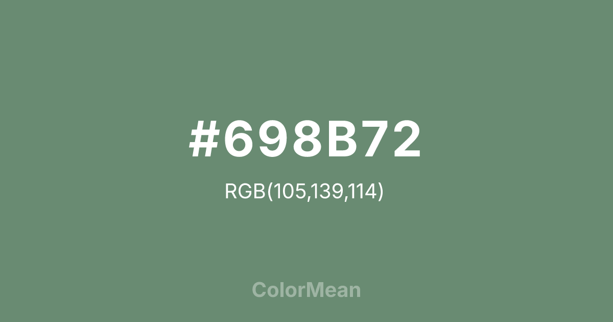 #698B72 color swatch