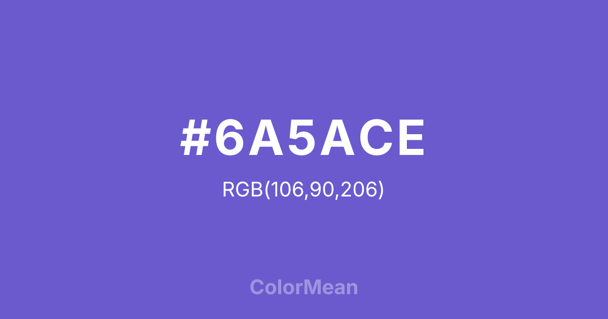 #6A5ACE color swatch