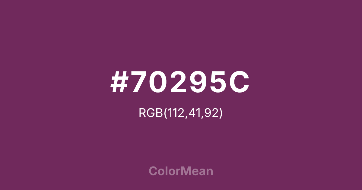 #70295C color swatch