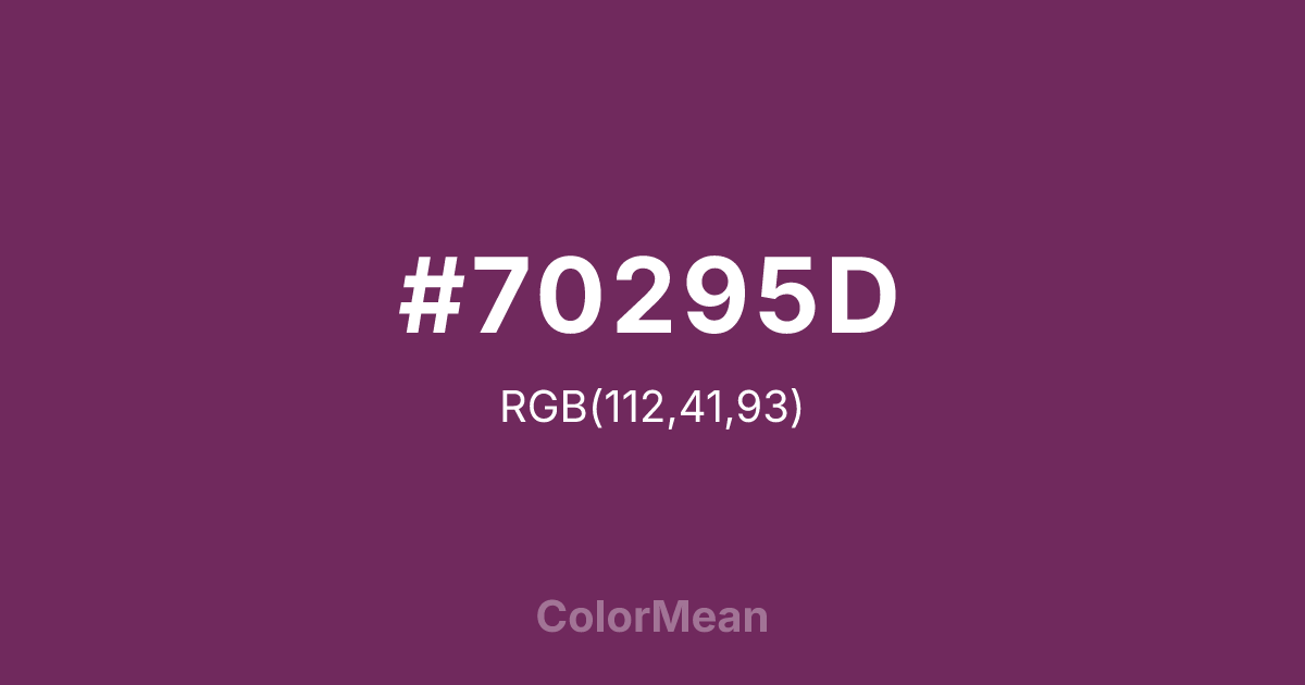 #70295D color swatch