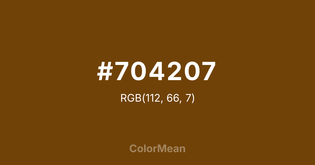 #704207 color swatch
