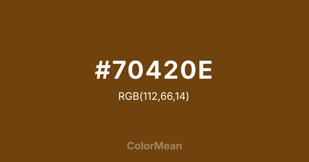#70420E color swatch