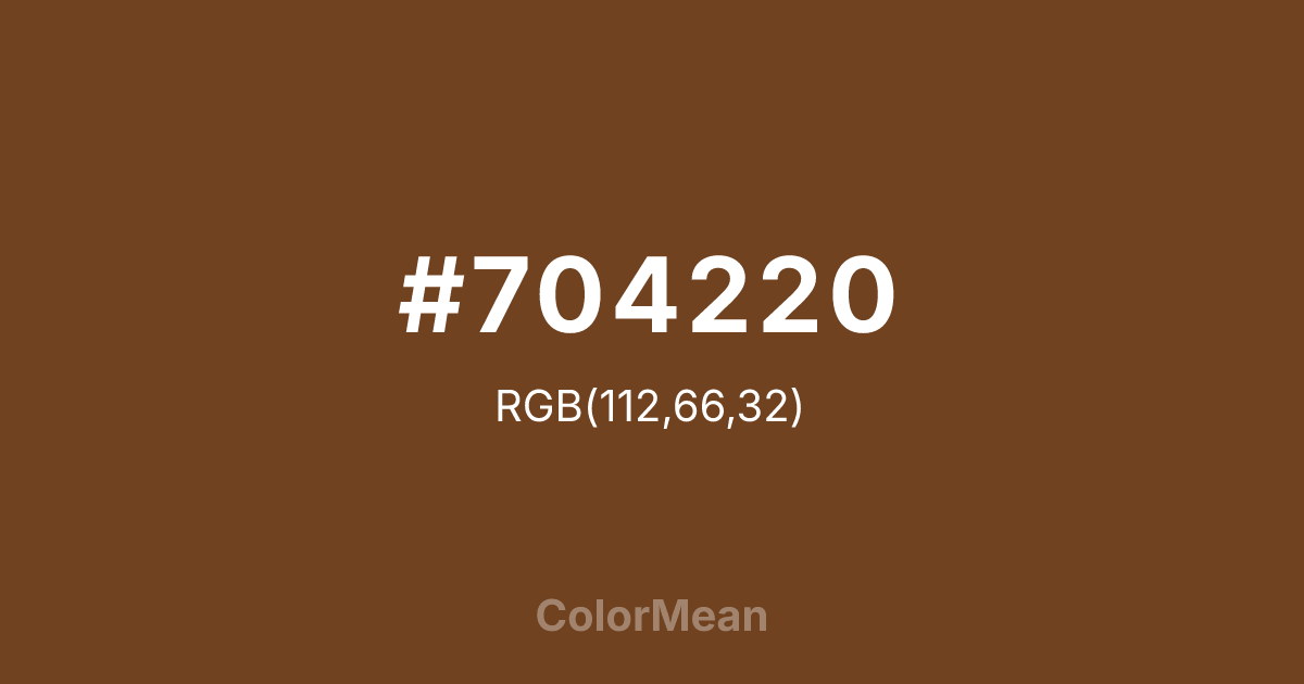 #704220 color swatch