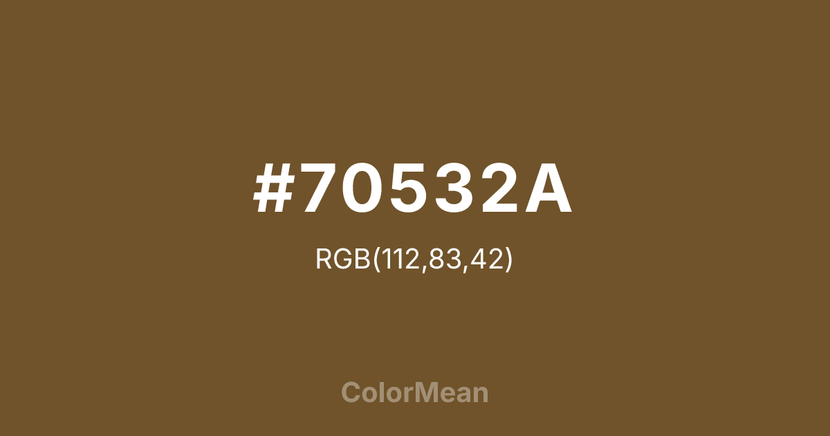 #70532A color swatch