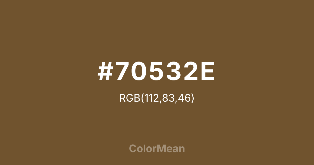 #70532E color swatch