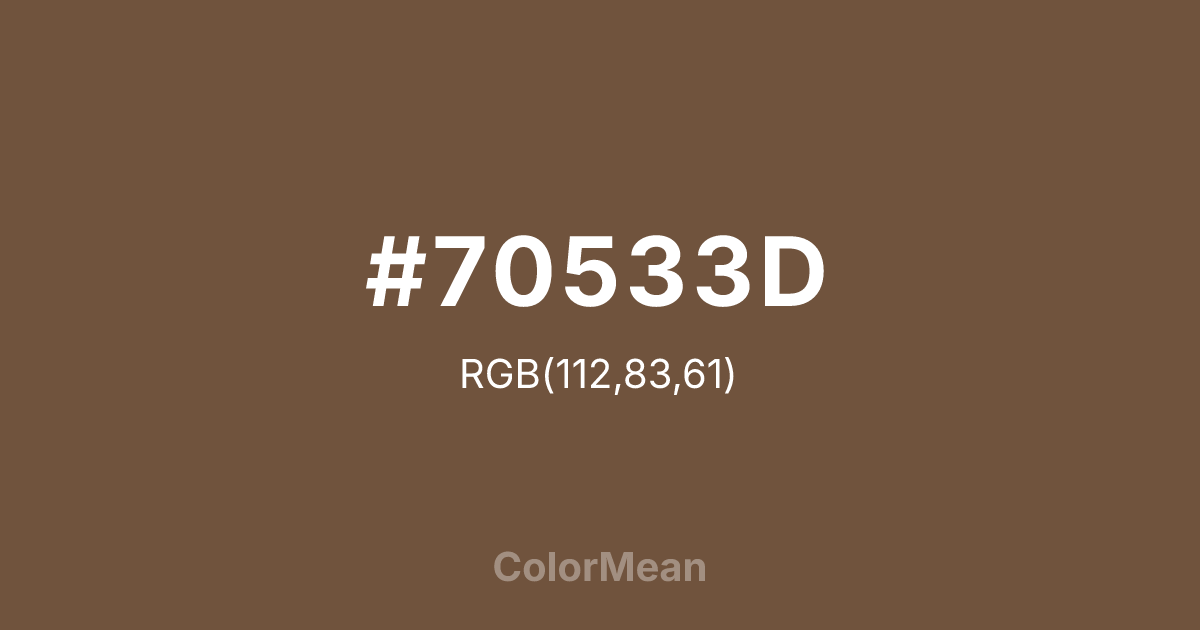 #70533D color swatch