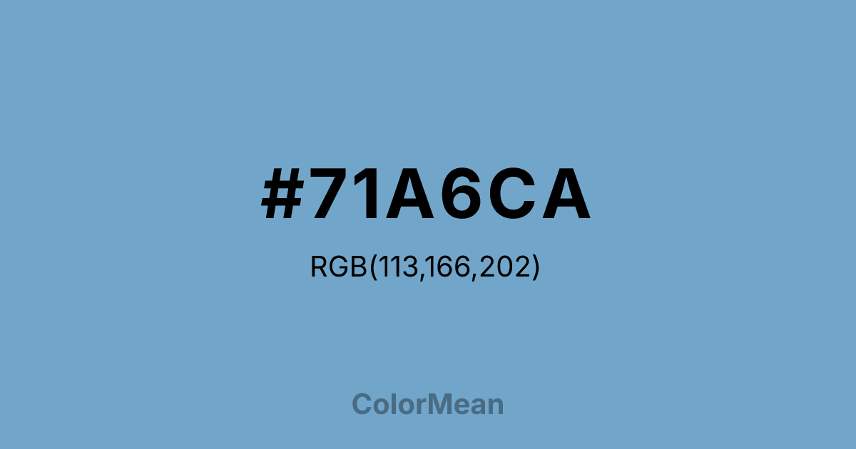 #71A6CA color swatch