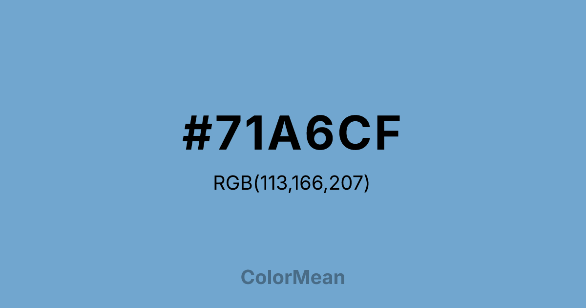 #71A6CF color swatch