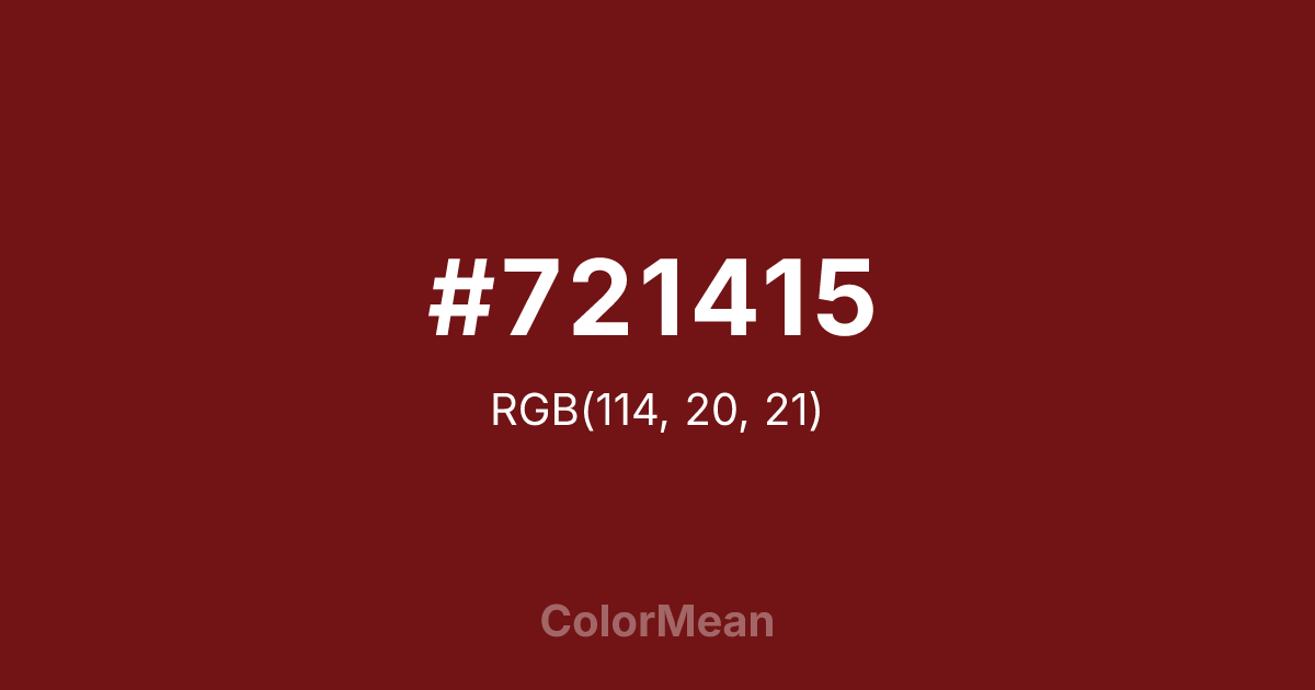 #721415 color swatch