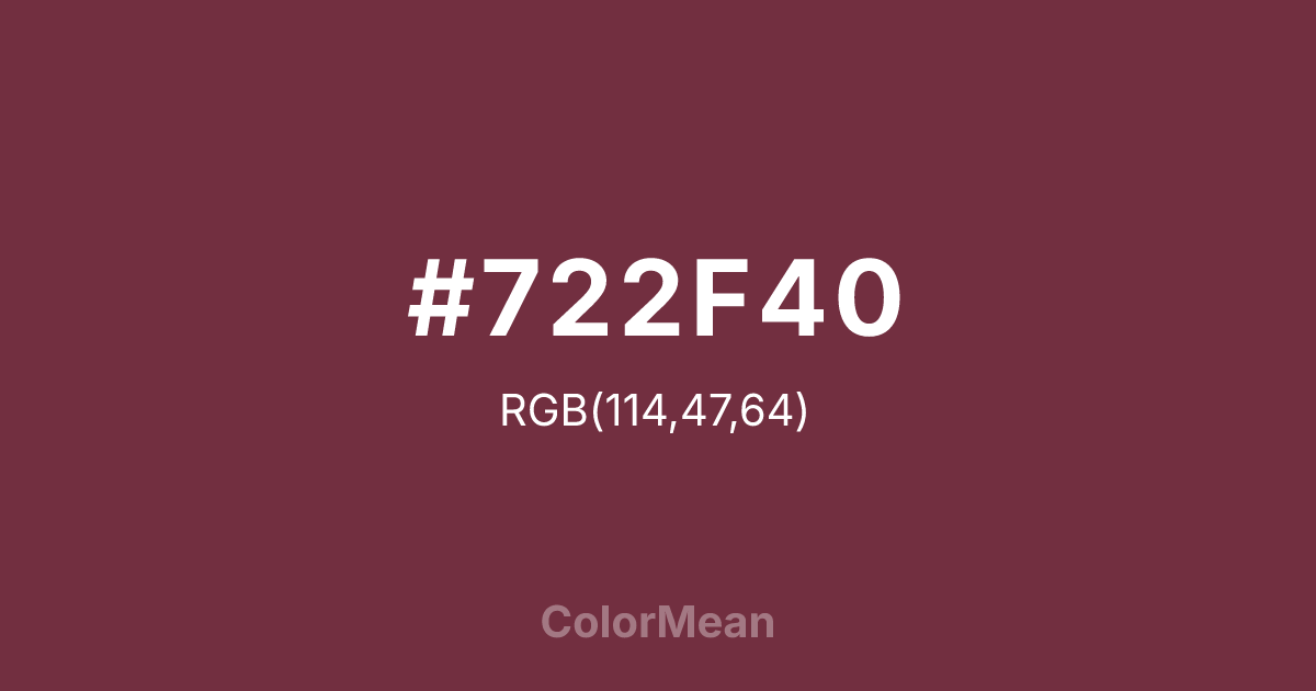 #722F40 color swatch