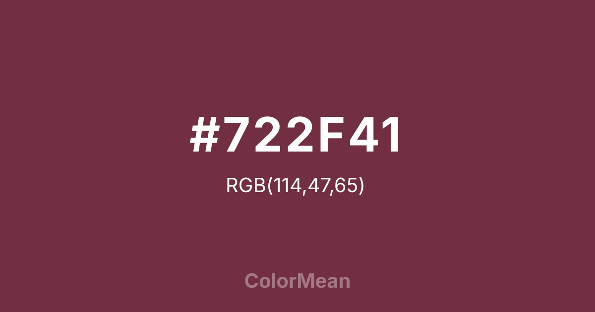 #722F41 color swatch